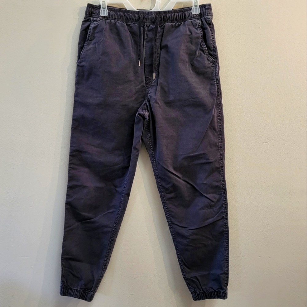 American Eagle Men's Flex Trekjer Khaki Jogger Pants - Gray   Small